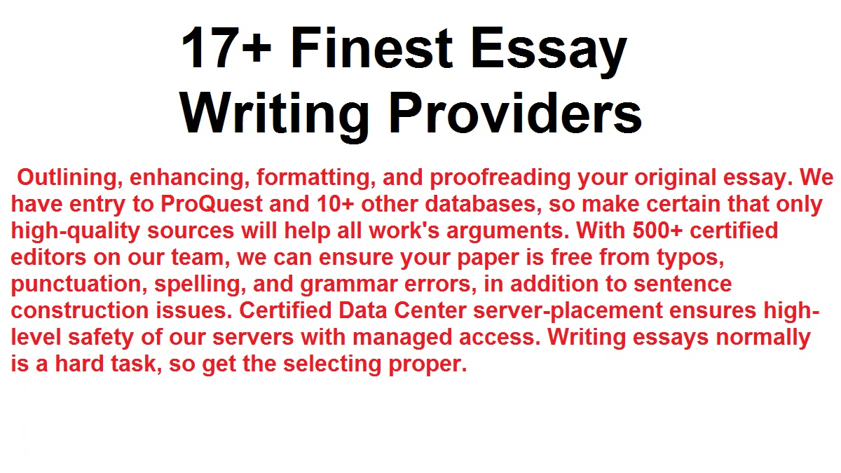 Photo of 17 Finest Essay Writing Providers